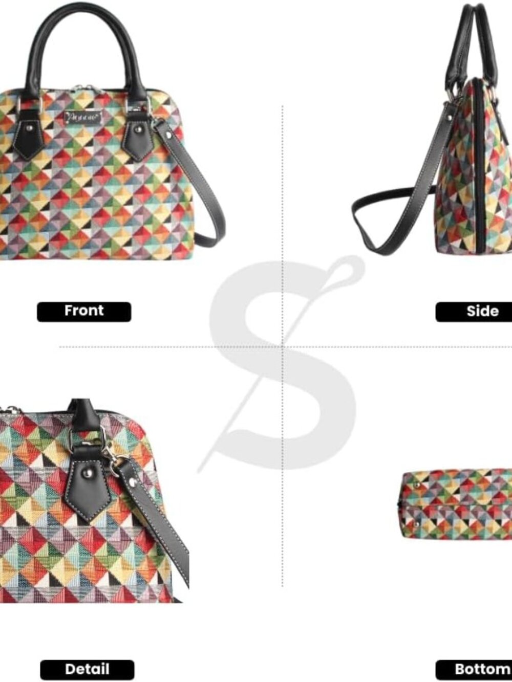 Tapestry Handbags Shoulder bag and Crossbody Bags for Women with Fashion Designs - Picture 2 of 6